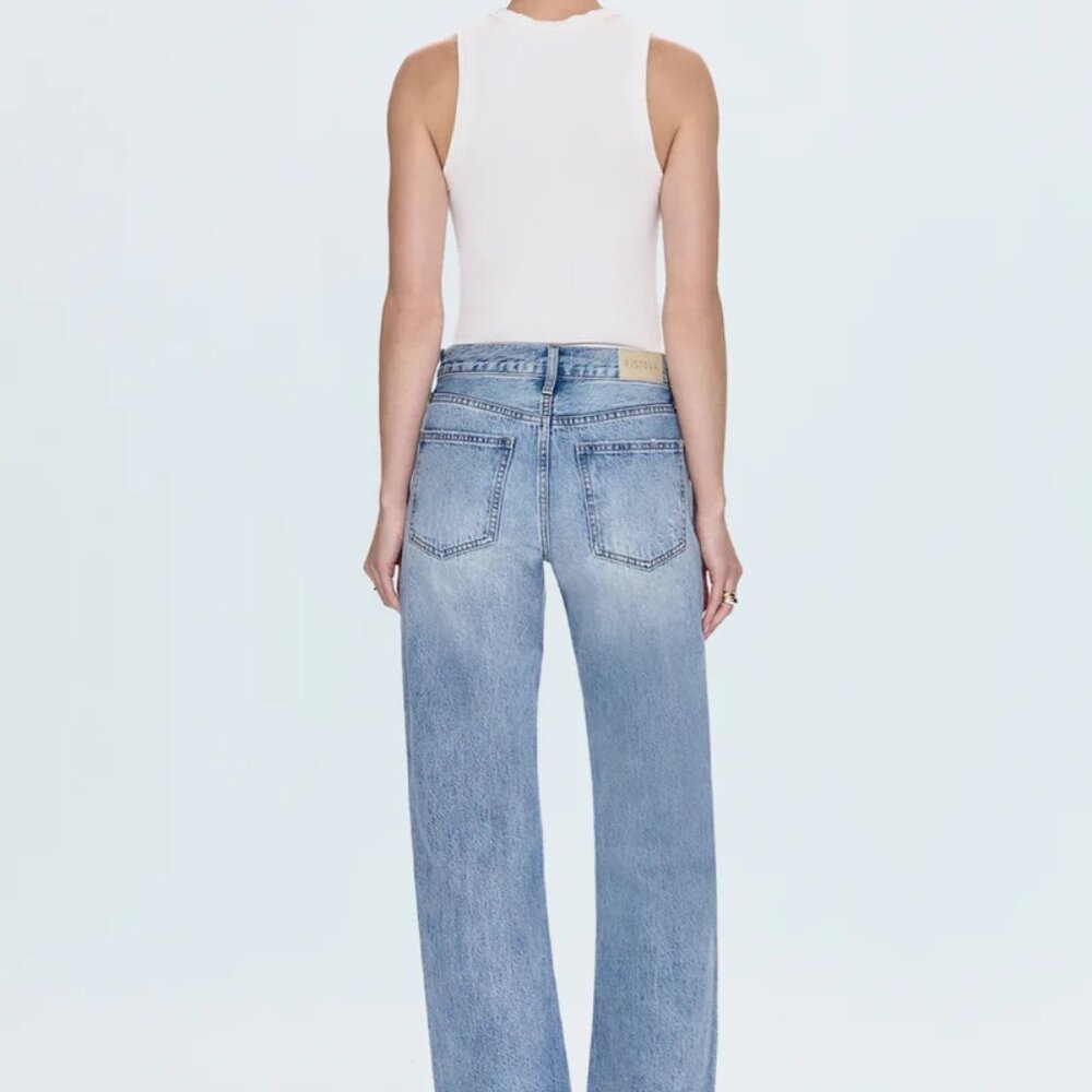 pistola Light Blue 'Bowie' Cropped Straight Jeans - Picture 4 of 9